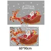 Christmas Red Cartoon Santa Claus Elk Glass Window Sticker Removable Sticker