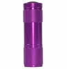 Hot 9 LED UV LED LASHLIGHT 395NM Fioletowe mini brelok Purple Black Light Torch Blacklight Portable aluminium aluminiowe latarki z pudełkiem