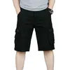 Cargo-Shorts für Herren, Sommer, lässig, Strand, Baumwolle, Shorts, Masculino, Herren, Übergröße 46, mehrere Taschen, Baggy-Overall, kurze Hose