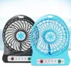 Portable Mini Fan 3 Hastighetsjusterbara fläktar för hem Officedesk Resa med LED-ljus USB Uppladdningsbar fläkthandduk