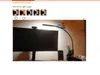 긴 팔 테이블 램프 클립 오피스 LED 책상 램프 원격 제어 눈 보호 램프 침실 LED 빛 5 수준 밝기 색상