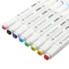 TouchFIVE Marker Pens 60/72/168 Colors Animation Sketch Markers Set Drawing Marker Pen for Artist Manga Marker Brush Supplies C18112001