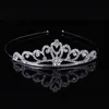 Peças de cabeça das meninas meninas cristal tiara coroa shinestone head peças bandas de festas de casamento jóias acessórios de cabelo princesa cocar