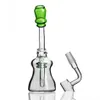 Стеклянная вода бонги Dab Rig Smoke Water Cooms Coupts Уникальные нефтяные нефтяные буровые установки с 14 мм Banger 7,4 дюйма