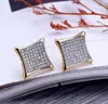 Projektantki kolczyki męskie luksus biżuterii biodrowej Buho kolce bling diamentowy raper złoty stadnin pandora w stylu pierścień uszy moda ślub A7497318