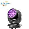 Oeil d'abeille led lumière principale mobile 19x15w fonction de zoom RGBW 4in1 lumière de scène à effet de lavage de faisceau