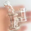 10mm 14mm weibliche Mini-Glas-Bong-Wasserleitungen Pyrex-Öl-Rigs-Bongs dicker Recycler DAB-Righ für Rauchen Zubehör