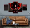 5pcs/set framed ninja itachi red eye hd print on canvas wall art painting for living decor7104895