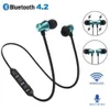 4 Цвета Магнитная музыка Bluetooth 4.2 Наушники XT11 Спортивный беспроводной Bluetooth-гарнитура с микрофоном для iPhone Samsung