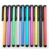 iPhone 11 Pro Max Samsung S20 Tablet PC Android Cihazlar Kapasitif Stylus Kalem İçin Klips ile Stylus Kalem Dokunmatik Ekran Metal Kauçuk Başkanı Kalem