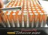 100pcs/Box 78mm 55mm Cigarette Shape Smoking Pipes Aluminium Alloy Metal Pipe One Hitter Mini Hand Tobacco Pipes Snuff Tube For Smoking