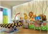 Custom 3d mural wallpaper photo wall paper Forest cartoon animal murals children room background wallpaper for walls 3D