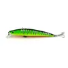 Hengjia högkvalitativa 70pcs minnow Plasthåriga Baits Fiske Lures Mixed Fishing Tackle Baits 11cm 10.2g 6 # Hooks Mi069