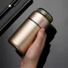 Stainless Steel Tea Bottle Vacuum Water Bottle with Tea Infuser 280ml Outdoor Car Office Tea Tumbler with Filter