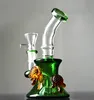 7,0 inch Tall Pink Bong Hoofddienst Glas DAB Rigs Waterleidingen Rookpijp Glas Water Bongs Tabak Hookahs met 14mm Kom