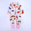 Baby Rompers Новорожденные Девушки Одежда Младенческая Ромпер Длинный Рукав Цветок Бабочка Принт Девушка Комбинезон Комбинезон Детская Одежда