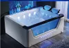 1700mm vattenfall höger kjol bubbelpool badkar akryl hydromassage surfing massage tub färgglada led lampor simning pool ns3020