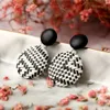 Handgemaakte Geometrische Rotan Weave Kroonluchter Oorbellen voor Vrouwen Houten Stro Ronde Vierkante Drop Dangle Earring Party Gifts