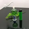 La nuova bottiglia d'acqua in vetro con osso di teschio colorato Bong in vetro all'ingrosso Bruciatore a nafta Tubi dell'acqua in vetro Impianti petroliferi Senza fumo