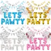 23 pezzi/set Kit di decorazioni per feste per cani da compagnia LETTS PAWTY Palloncini Banner di compleanno Articoli per feste per cani e gatti