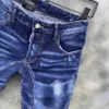 Neue Marke für modische europäische und amerikanische Herren-Freizeitjeans, hochwertiges Waschen, reines Handschleifen, Qualitätsoptimierung LT124