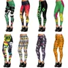 Kvinna 3d tryckta tecknade leggings Halloween pumpa skalle skinny elastiska leggings fitness sexiga byxor sport yoga pantas ljja3026