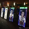 63X150CM HUMAN Backpack LED Walking BILLBOARDS with Scrolling LED Outdoor Double Sided Advertising LED Backpack Light Box Walking 300v