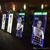 63x150cm 인간 배낭 LED 스크롤 LED 옥외 양면 광고 LED 백팩 라이트 박스 268R