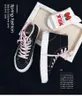 2022 Designer Casual Toile Chaussures De Course Bottes Femmes Haute Aide Étudiants Version Coréenne Du Printemps Modèle Ulzzang Femmes Casuals Pointure 35-41