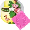 3d trädblad mögel sugarcraft leavf silikon mögel fondant kaka dekorativa verktyg lämnar choklad gumpaste mögel t11341