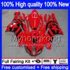 Body + 8Gifts для KAWASAKI ZX 6R 6 R 600cc ZX636 2007 2008 Хорошо Черные звезды 209MY.9 ZX636 ZX600 600 ZX6R 07 08 ZX 636 ZX6R 07 08 обтекателей