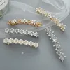 Mode européen USA Hot vente de luxe de cristal perle fleur forme d'étoile Pins cheveux femmes Barrettes