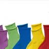 Enfants Coton Chaussettes Doux Respirant Confortable Bébé Enfants Chaussette Bas Solide Casual Filles Garçons Mode Coloré Chaussettes pour 1-12T LT1547