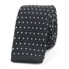 Men's Novelty Skinny Knit Tie Stripes Patterned Formal Necktie for Groom - Various Colors