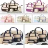 5Pcs Hospital Maternity Bag Set Mummy Baby Diaper Nappy Changing Tote Bottle Bag Changing Mat Zipper Diaper Bag8333536