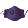 Maschere per il viso riutilizzabili in cotone unisex con valvola respiratoria PM2.5 Maschera per la bocca Maschera in tessuto antipolvere Maschera lavabile Con filtro senza respiratore