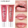 Handaiyan Glitter Bigger Lips Nude Lipgloss Cosmetics Waterproof Shimmer Liquid Lipstick 3D Lip Plumper Clear Jelly Lip Gloss