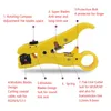 Nätverkskabel Stripper Cutter Stripping Tångverktyg Platt eller Rund Utp Cat5 Cat6 Wire Coax Coaxial Stripping Tool NEW