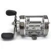 LumiParty 60# Drum Fishing Reel Metal Smooth Hardness Gear Trolling Boat Fishing Wheel Vessel Right/Left Handed Ice Fishing Reel