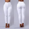 Women Denim Jean Skinny Jeggings High Waist Stretch Solid Jeans Slim Pencil Trousers Wash Skinny Jeans Woman High Waist Pant
