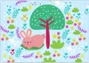 papel de parede 3D Personnalisé Photo murale Papier Peint Arbre sous la lapin enfant chambre papiers peints de fond pour murs décoration