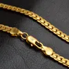 20 pulgadas de moda de lujo Figaro collar de cadena de enlace para mujer joyería para hombre 18K chapado en oro real Hip-hop collares de cadena al por mayor