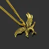 Collier aigle de marque, bijoux de déclaration, couleur or, en acier inoxydable, pendentif à breloque Animal faucon, chaîne pour hommes 8422675