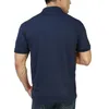 Moda Męska Koszulka Polo Sportowa Solid T Shirt dla Mężczyzn Golf Krótki rękaw Topy Tees Trainning Koszulki Treningowe Koszulki