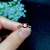 CoLife Jewelry 925 silver garnet engagement ring for woman 6mm natural garnet ring fashion silver jewelry free jewelry box