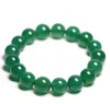 Pulsera de ágata verde de piedras naturales de 10mm, pulsera de cuentas redondas de cuarzo de cristal de ónix para hombres y mujeres, pulsera curativa de energía Reiki, regalo, joyería de la suerte