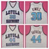 LMU Loyola Marymount Lions Üniversitesi 30 Bo Kimble 44 Hank Gathers Beyaz Retro Basketbol Jersey Erkekler Dikişli Özel Sayı Adı Formalar