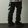 メンズジーンズ2022トレンディな男性機能風パンクズボンパーソナリティ包帯ヒップホップジーンズ1