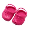 1 paire de mini sandales de couleur bonbon, chaussures pour poupée fille de 18 pouces, accessoires cadeau1