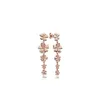 NOUVEAU Designer de luxe 18K Rose Gold Tassel Boucle d'oreille avec boîte d'origine pour Pandora 925 Fleurs en argent sterling Pendentif Cadeau Boucles d'oreilles longues